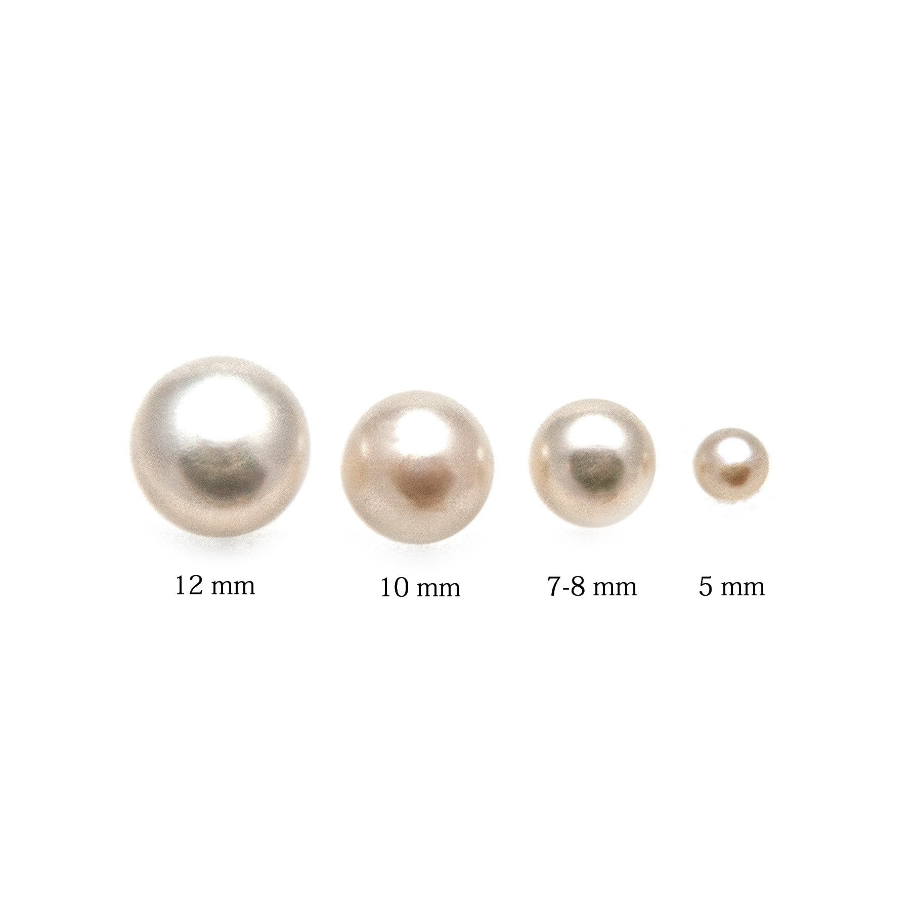 Pearl Studs - 3mm White Fresh Water Mini Pearl  