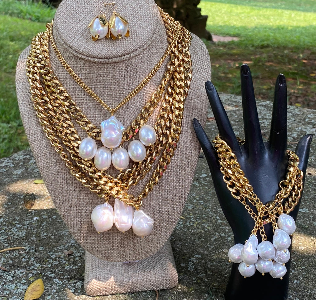 Dope Rope Baroque Necklace The Pearl Girls
