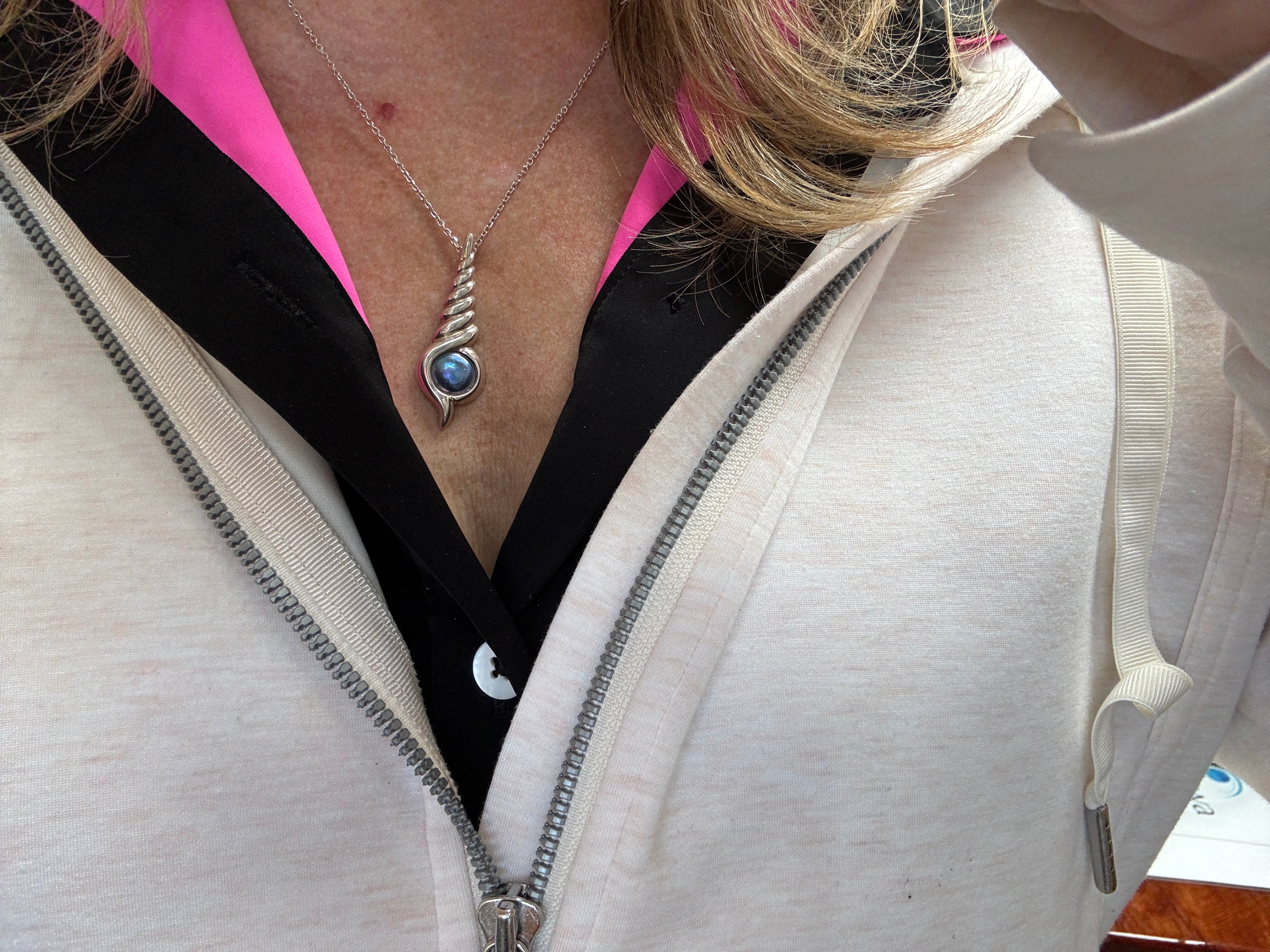 Purple Abalone Pearl Necklace