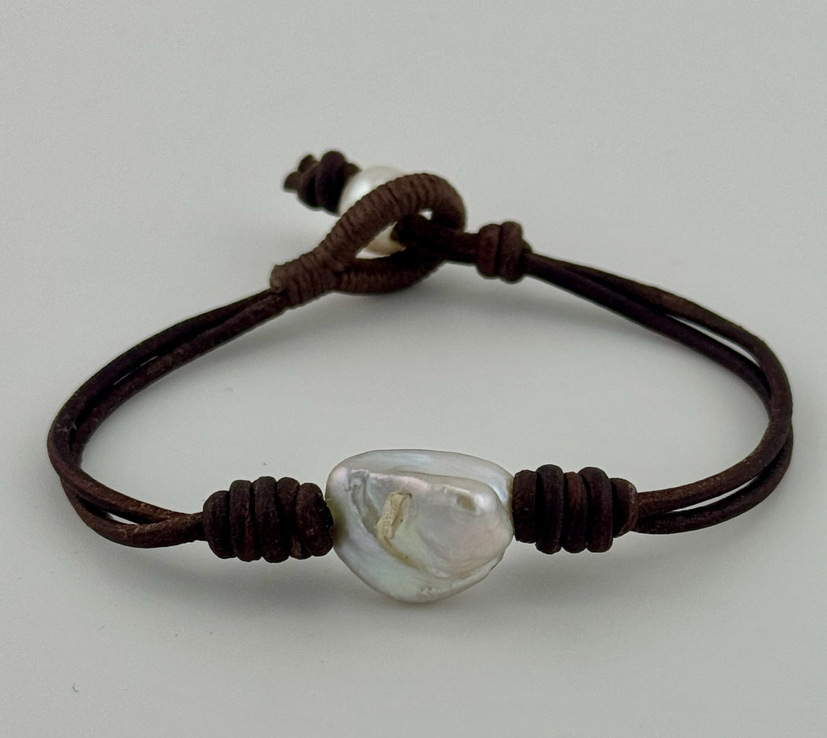 Leather & Pearl Bracelets
