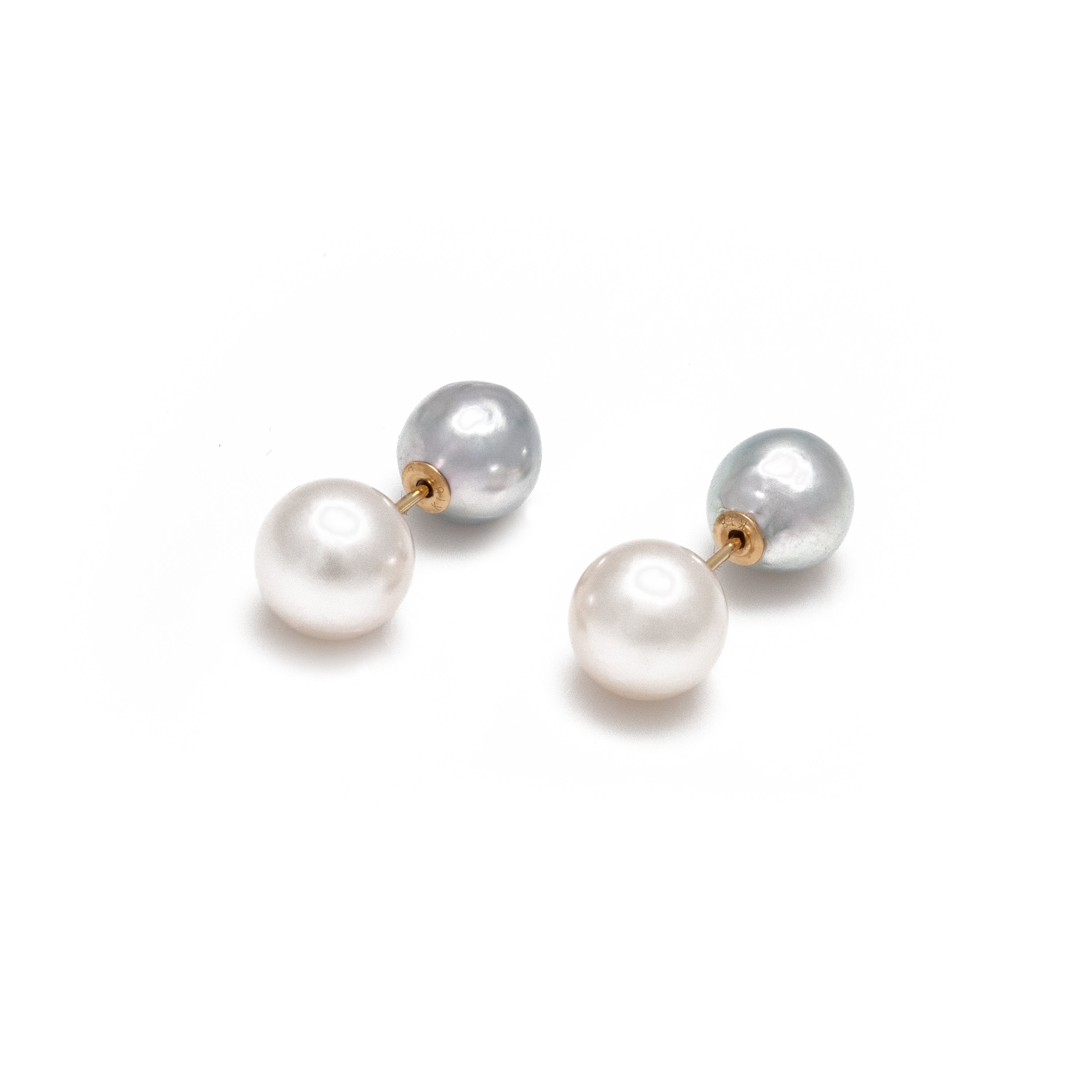 Silver Akoya Stud Backs