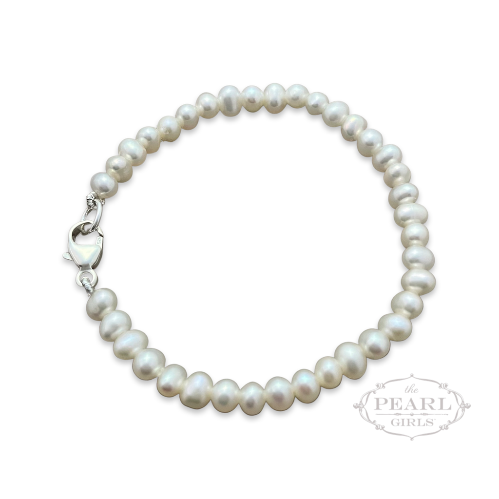 Newborn sales pearl bracelet