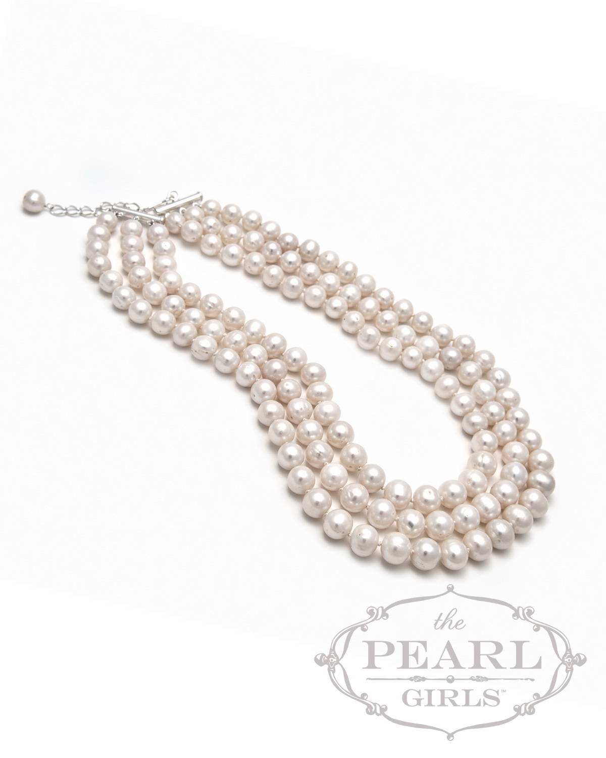 Three Strand Pearl Necklace