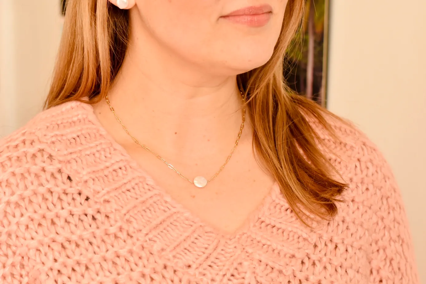 The Penny Coin Pearl Chain Bracelet Or Necklace