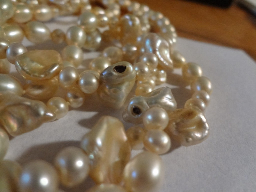 Black Spots on Pearls?