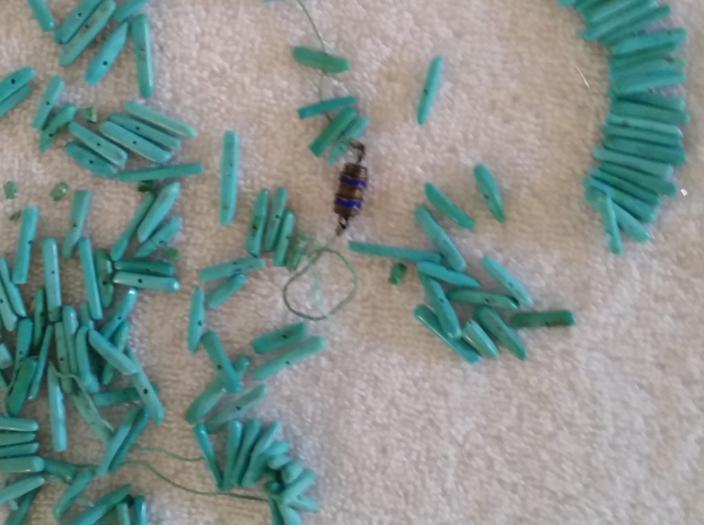Broken Turquoise Necklace