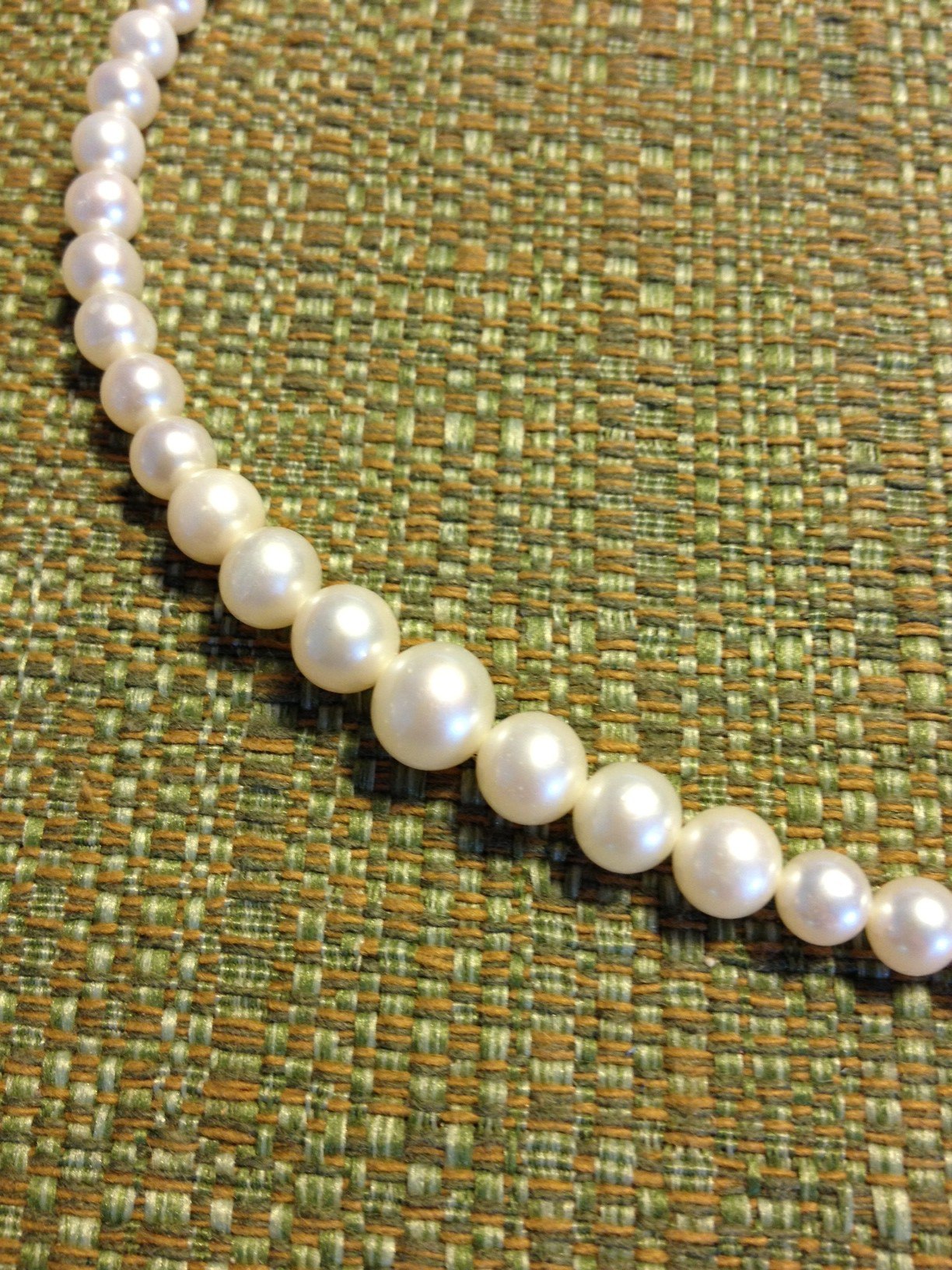 Why does your grandmother have graduated pearls?