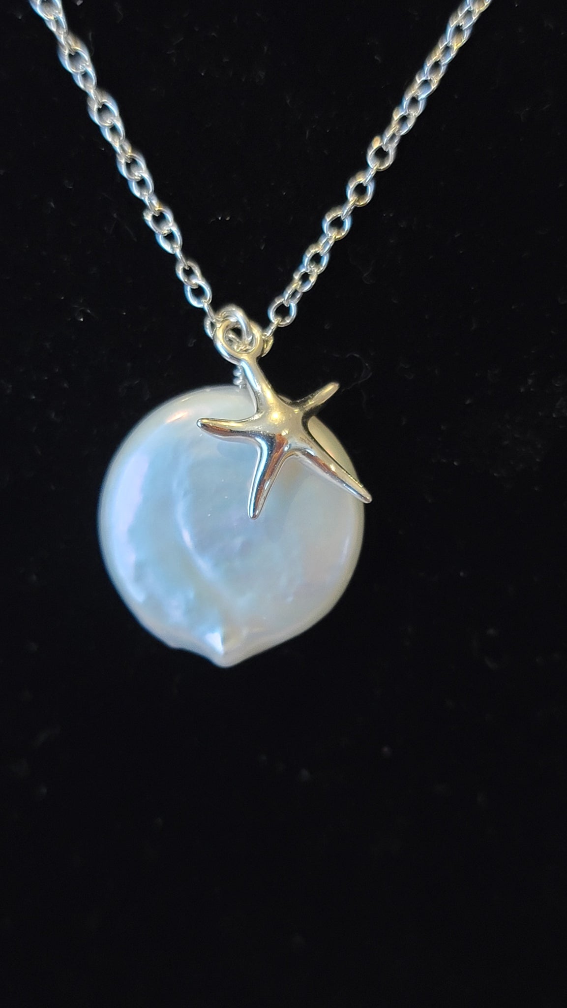 Starfish Coin Pearl Necklace