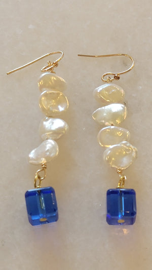 Keshi Pearl Earrings by Sylvia Dawe
