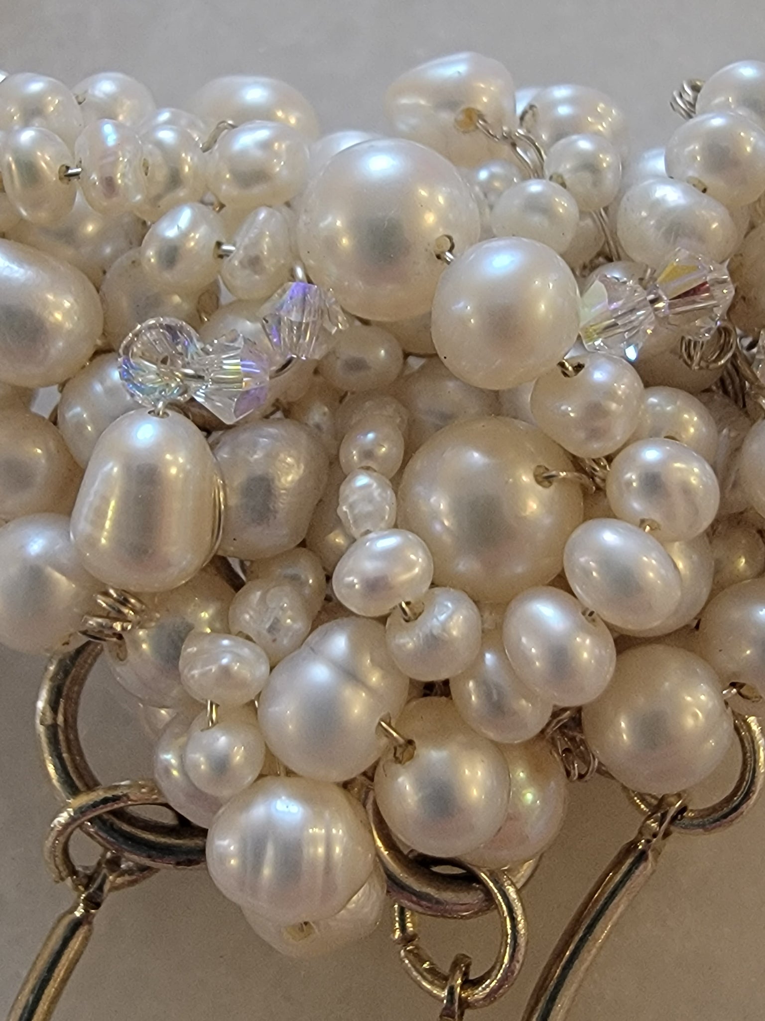 Pearl Cluster Statement Necklace by Sylvia Dawe