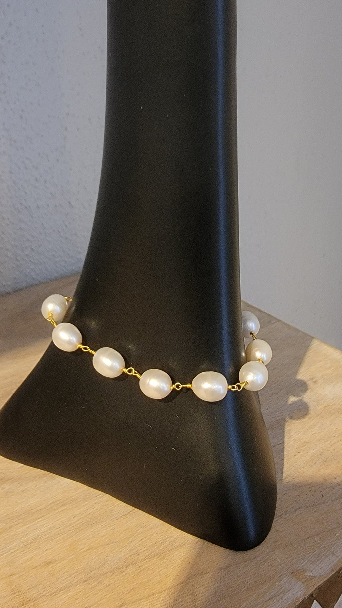 Pearls on the Vine Bracelet by Sylvia Dawe