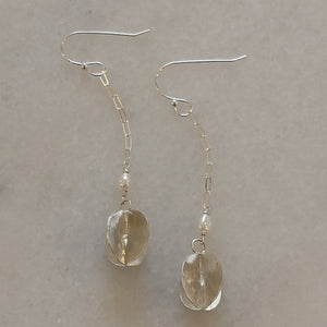 Full Moon Pearl Drop Earrings by Sylvia Dawe