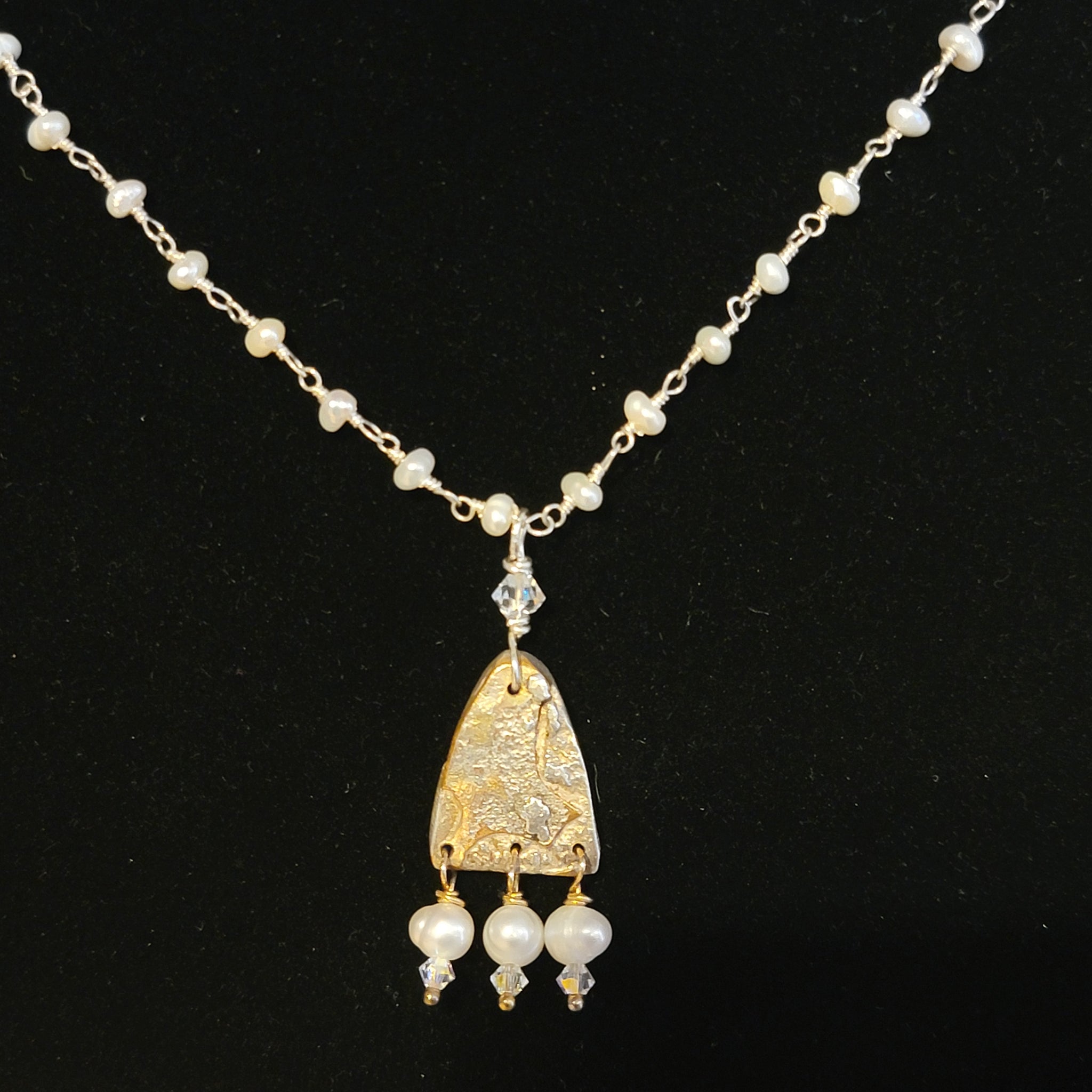 A Drop of Gold Pendant by Sylvia Dawe