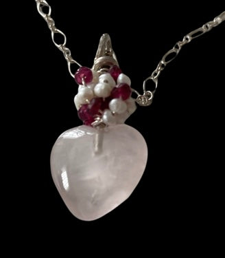 Heart and Pearls Necklace