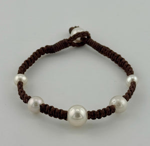Leather & Pearl Bracelets