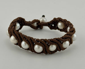 Leather & Pearl Bracelets