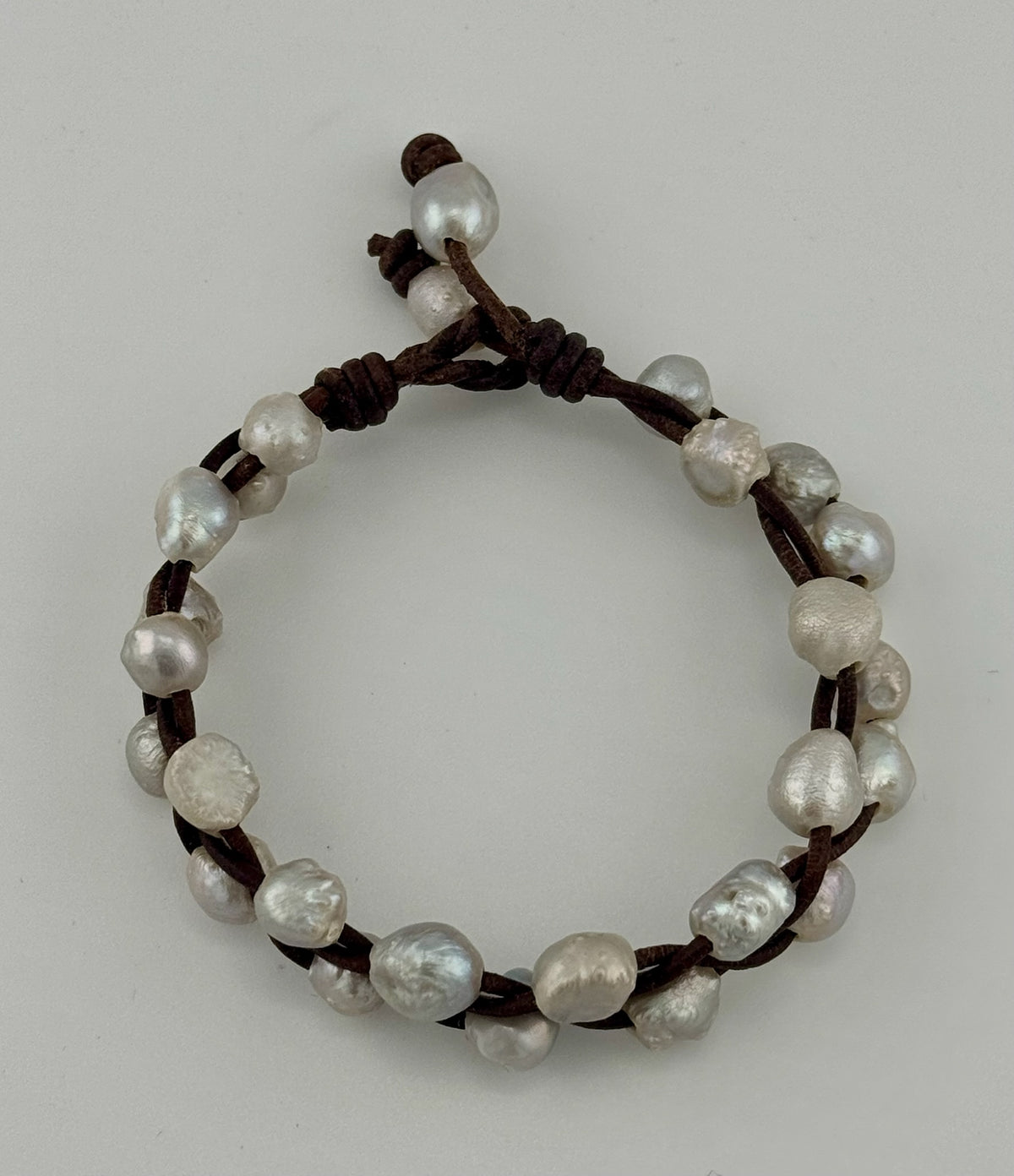 Leather & Pearl Bracelets