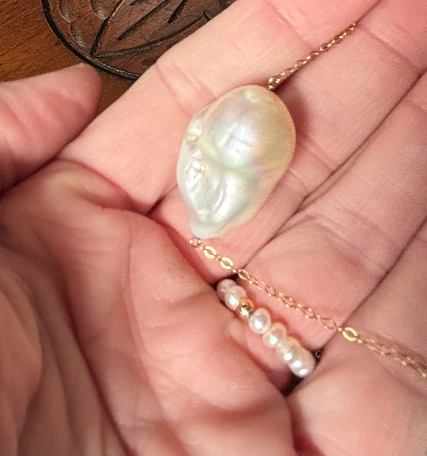 Single Baroque Pearl Necklace