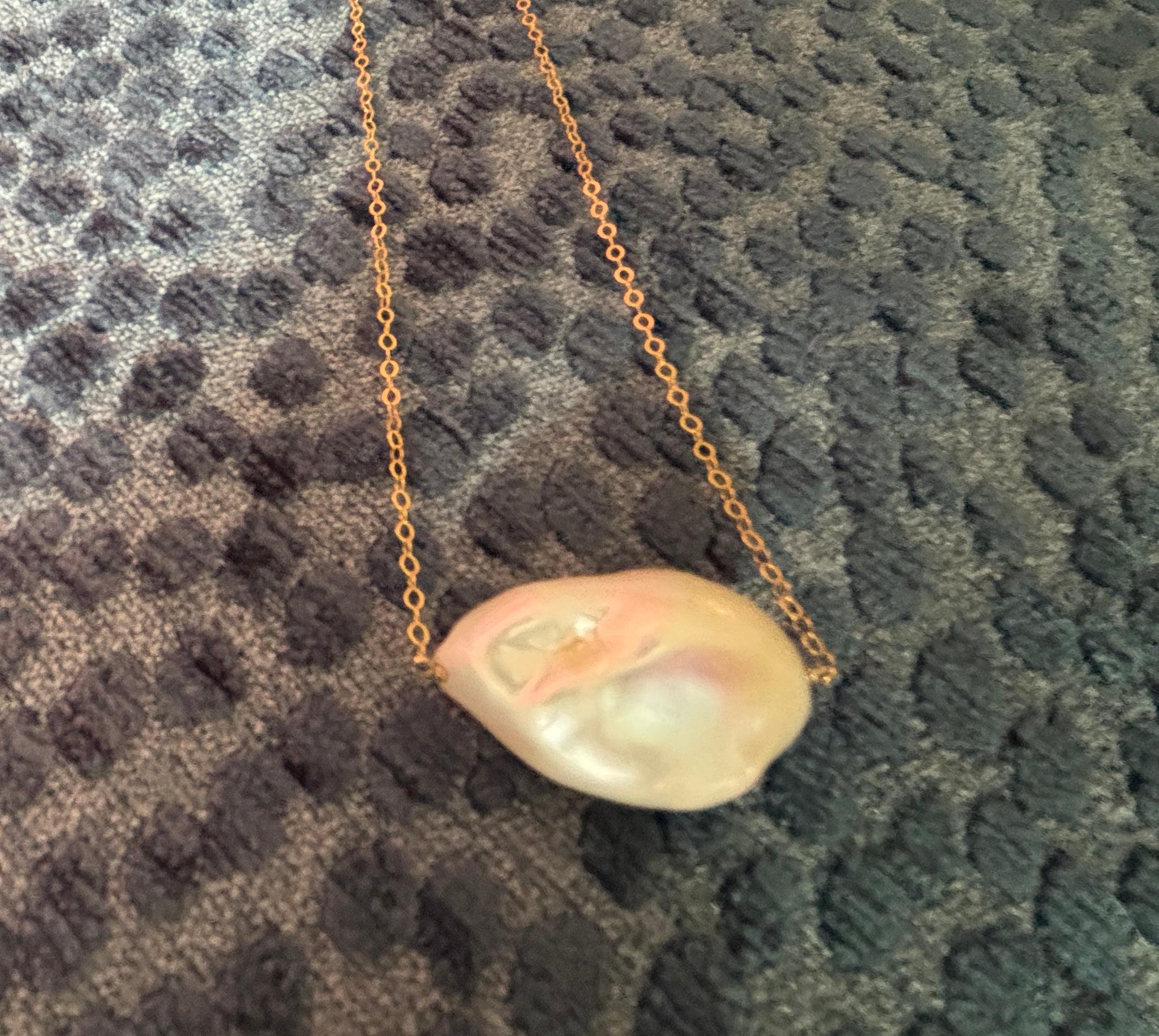 Single Baroque Pearl Necklace