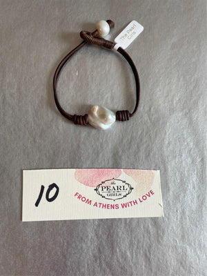 Leather & Pearl Bracelets