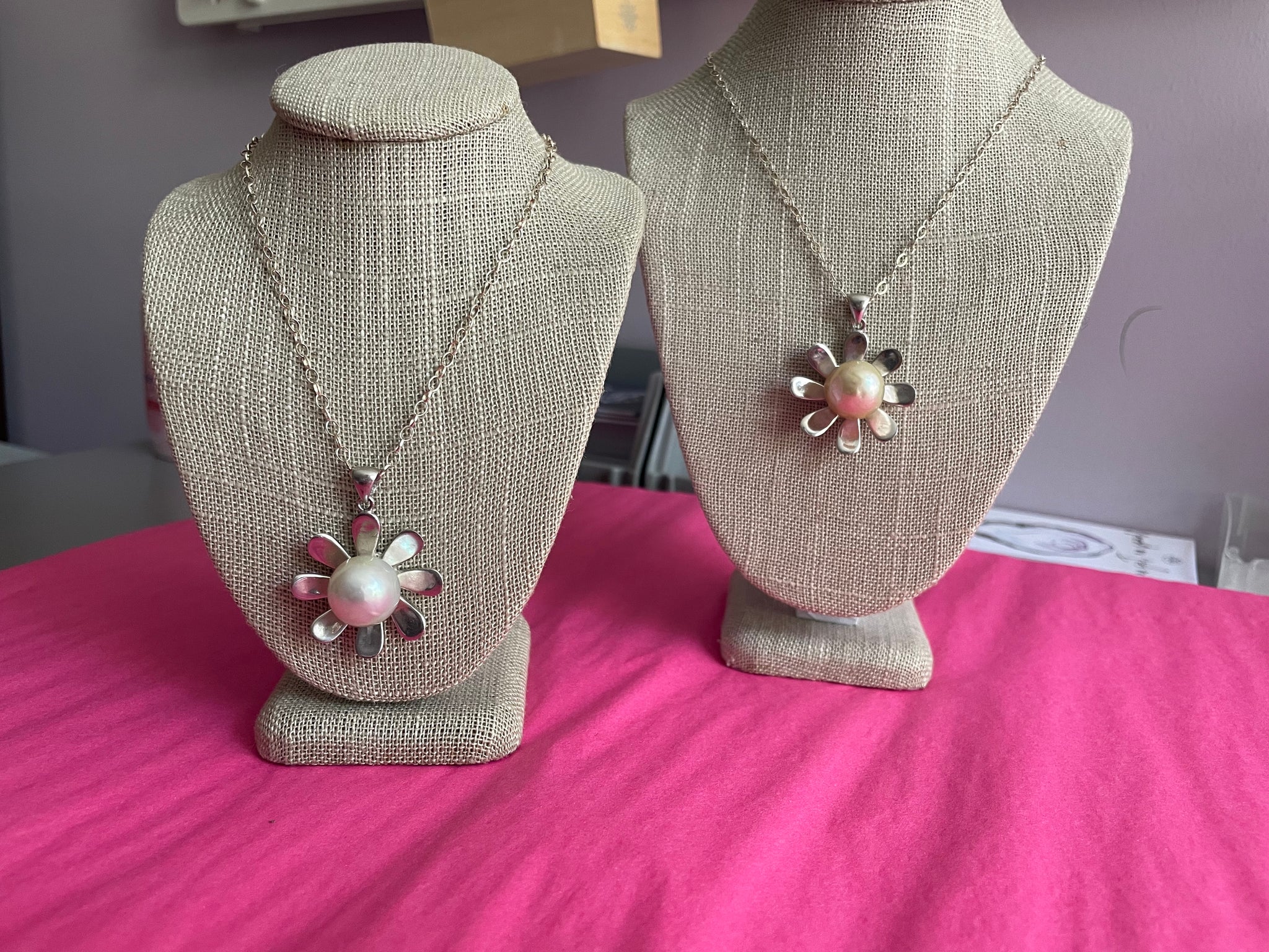 Blooming Necklace, Mix Pearl