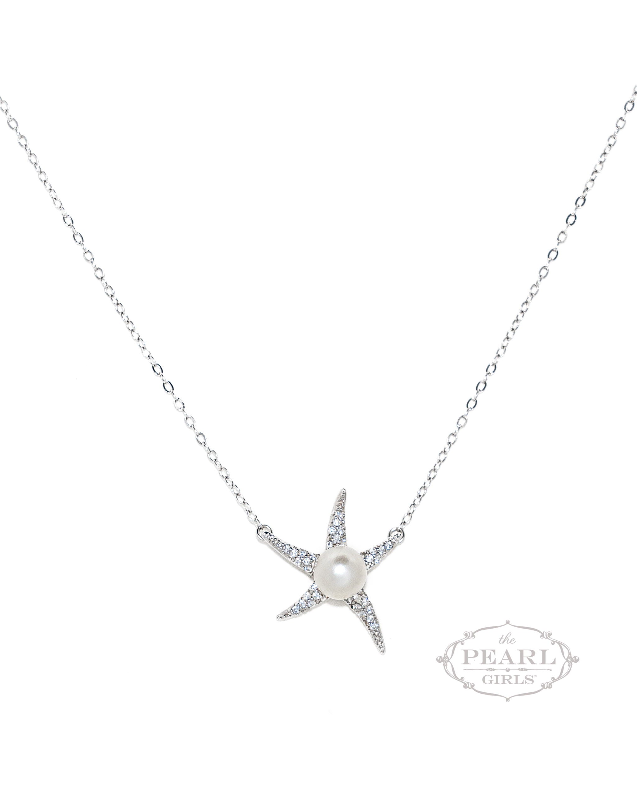 Starfish pearl necklace