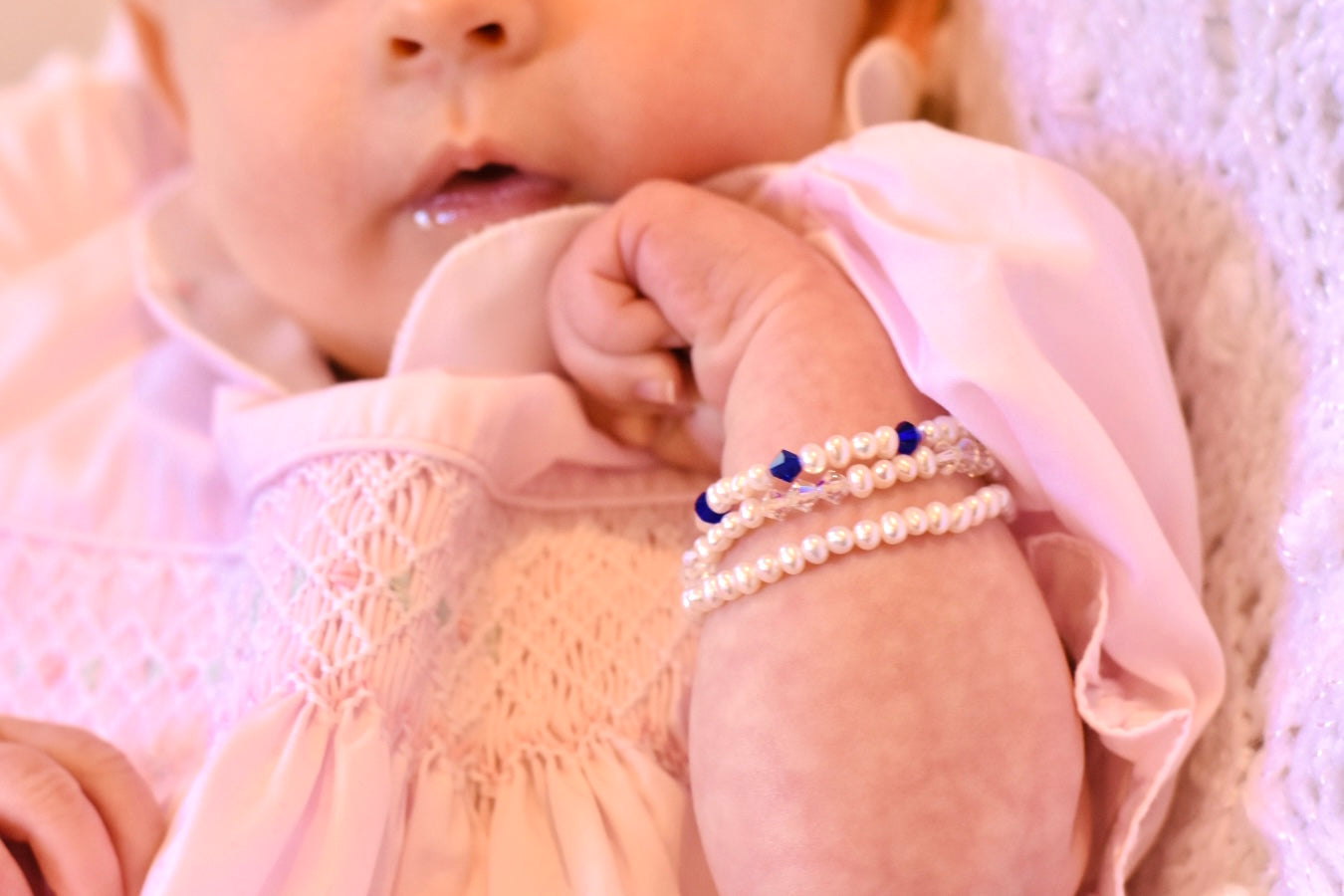 Baby Pearl Bracelet for Newborn and Toddler – Squishy Cheeks