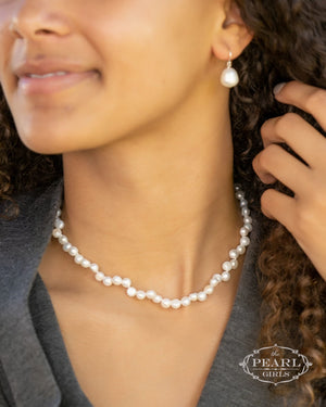 Scattered Pearl Necklace - The Pearl Girls - pearl earrings