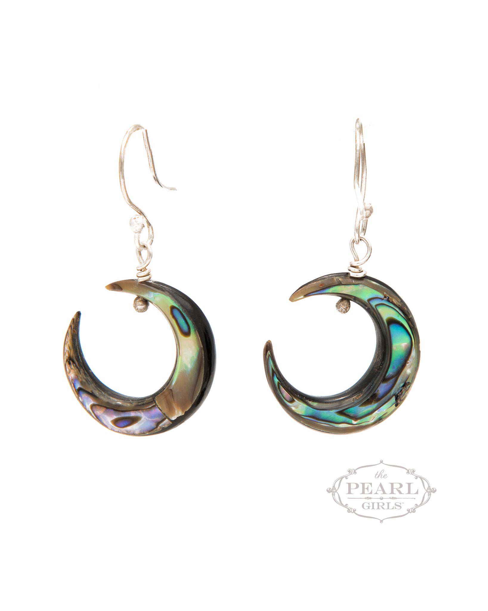 Abalone Eclipse Earrings and Necklace by Sylvia Dawe