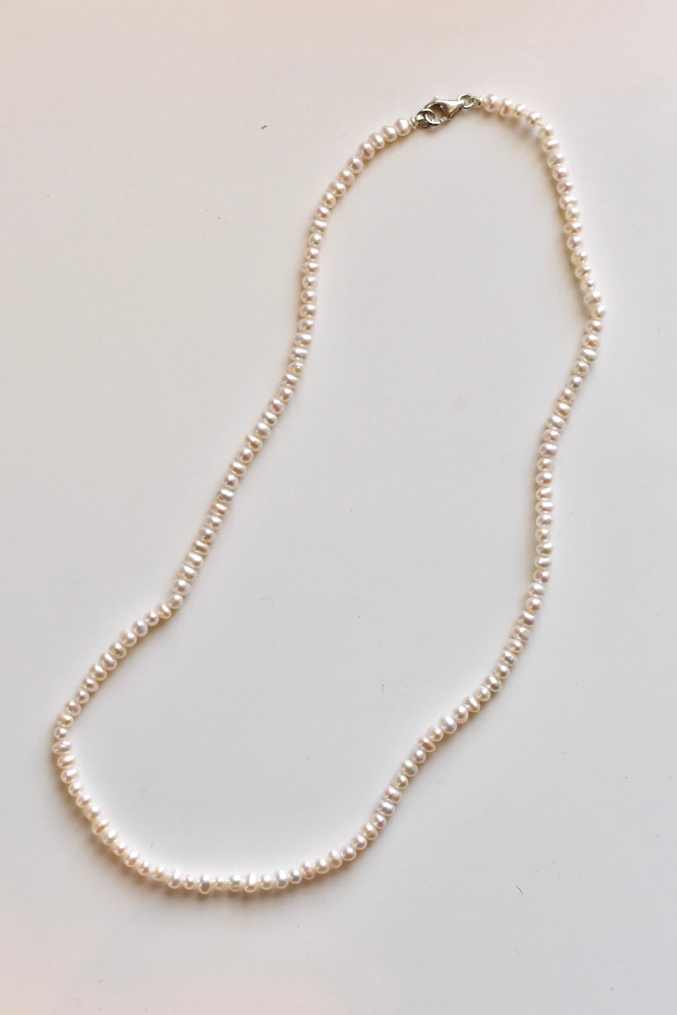 Baby Pearl Necklace, Extra Small Pearls
