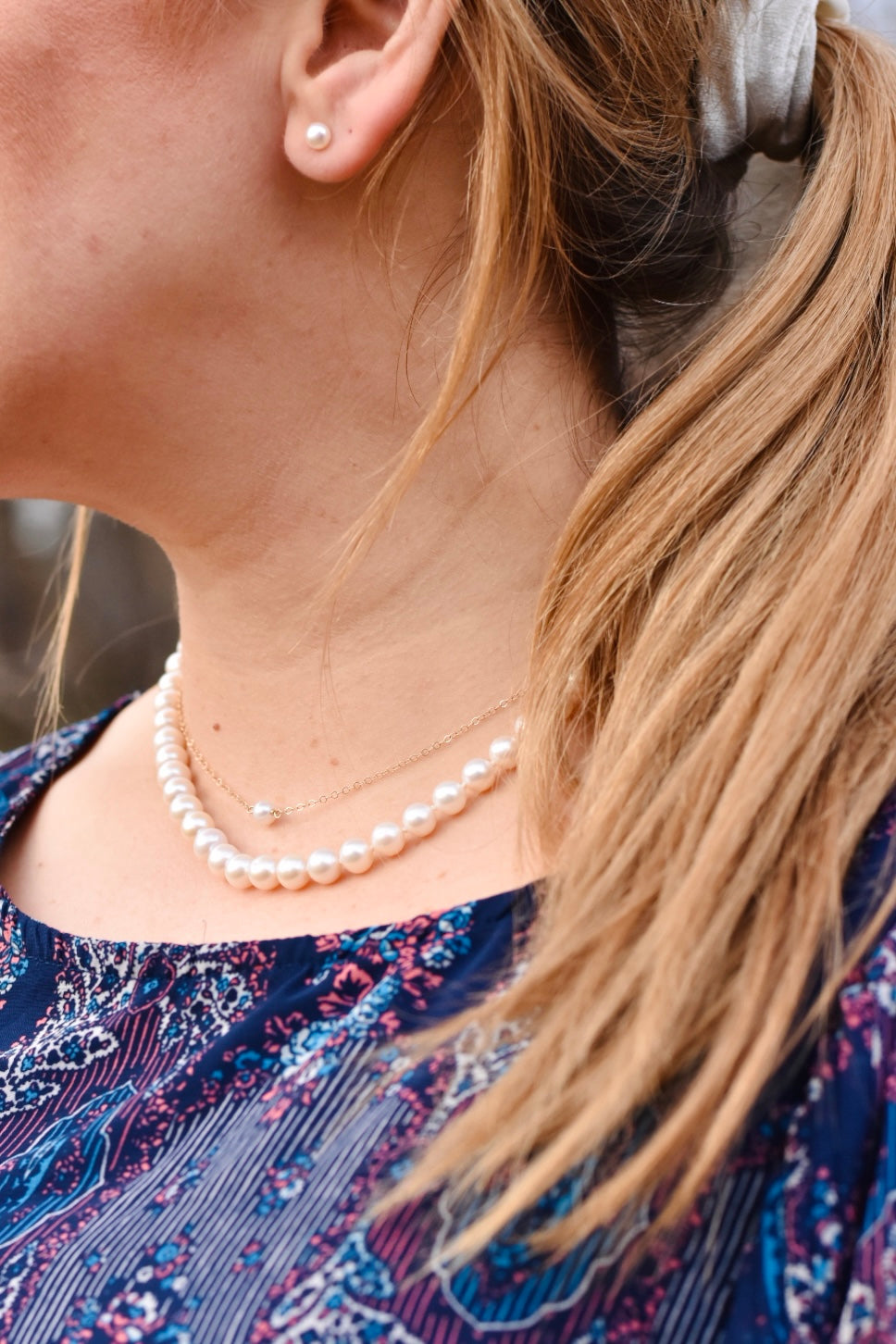 Pearl Stud Earrings