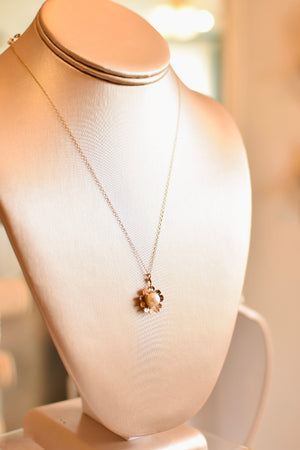 Pearl Flower Power Earrings & Necklace by Sylvia Dawe