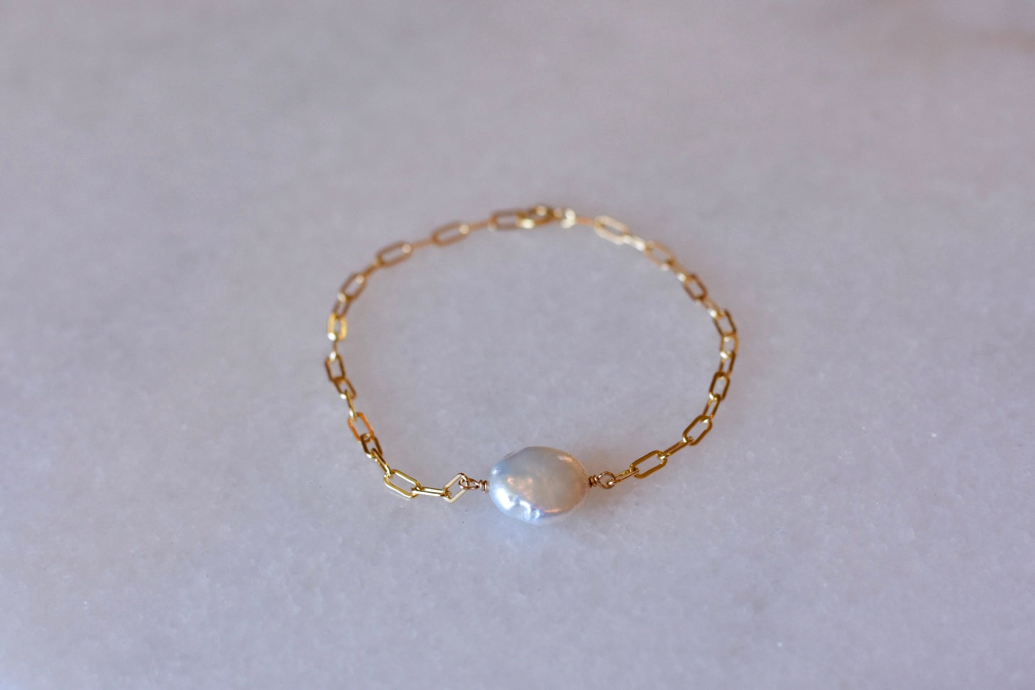 The Penny Coin Pearl Chain Bracelet Or Necklace