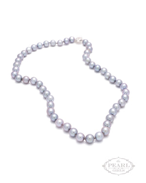 Silver Pearl Necklace by The Pearl Girls