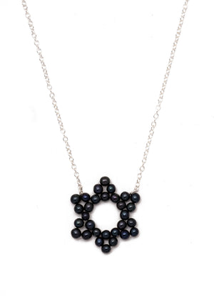 Star of David Pearl Necklace