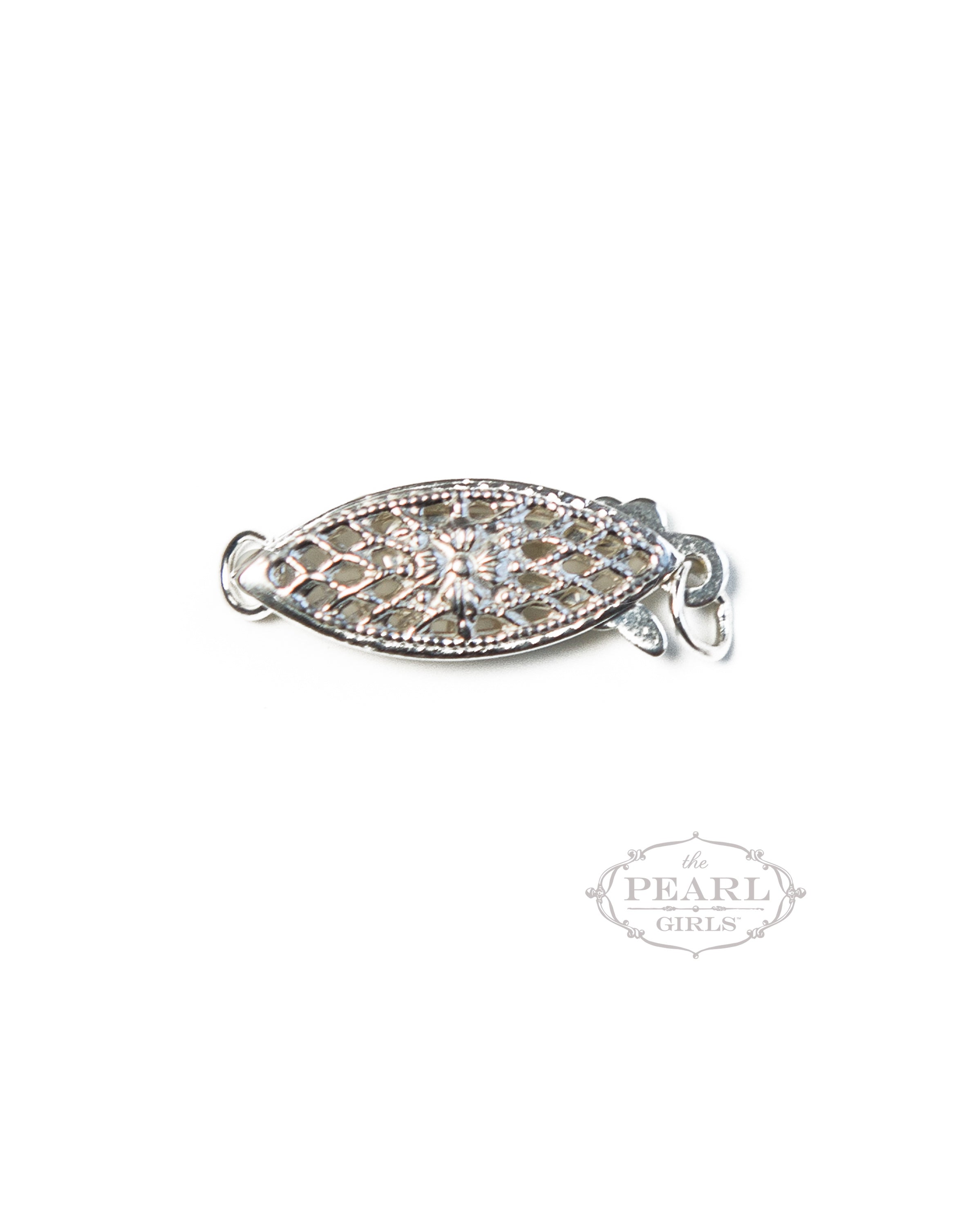 Small Diamond Lobster Pearl Bracelet Clasp - Pearl & Clasp