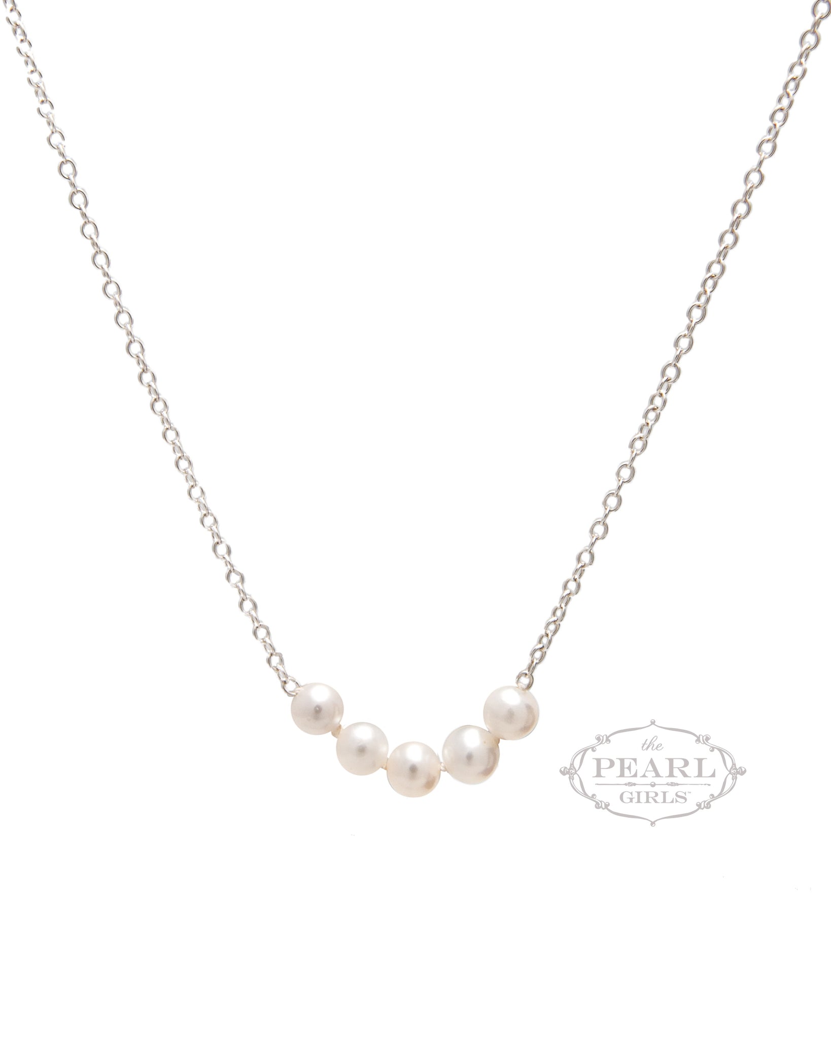 Count Your Blessings Pearl Necklace with Medium Pearls on Chain (18"-20" chain)