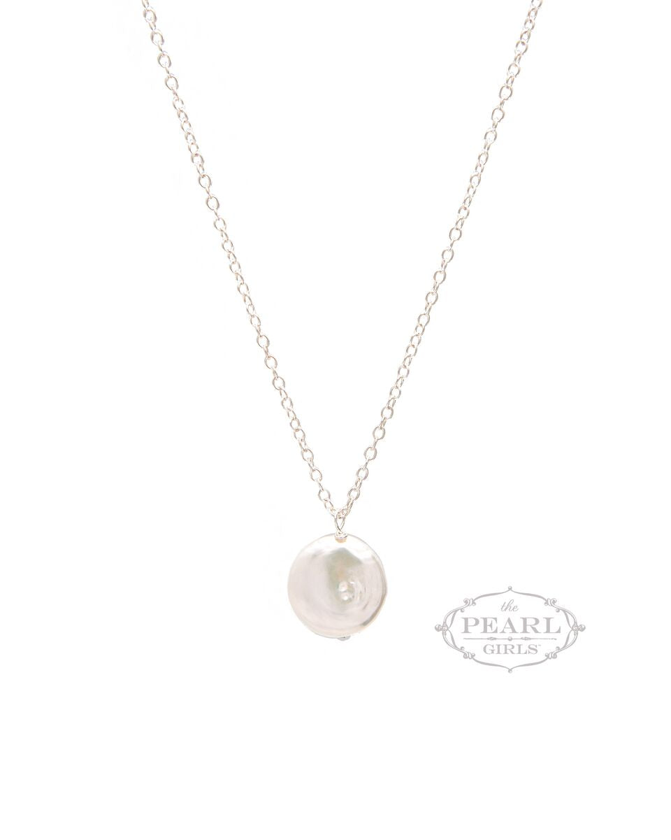 Single Coin Pearl Necklace