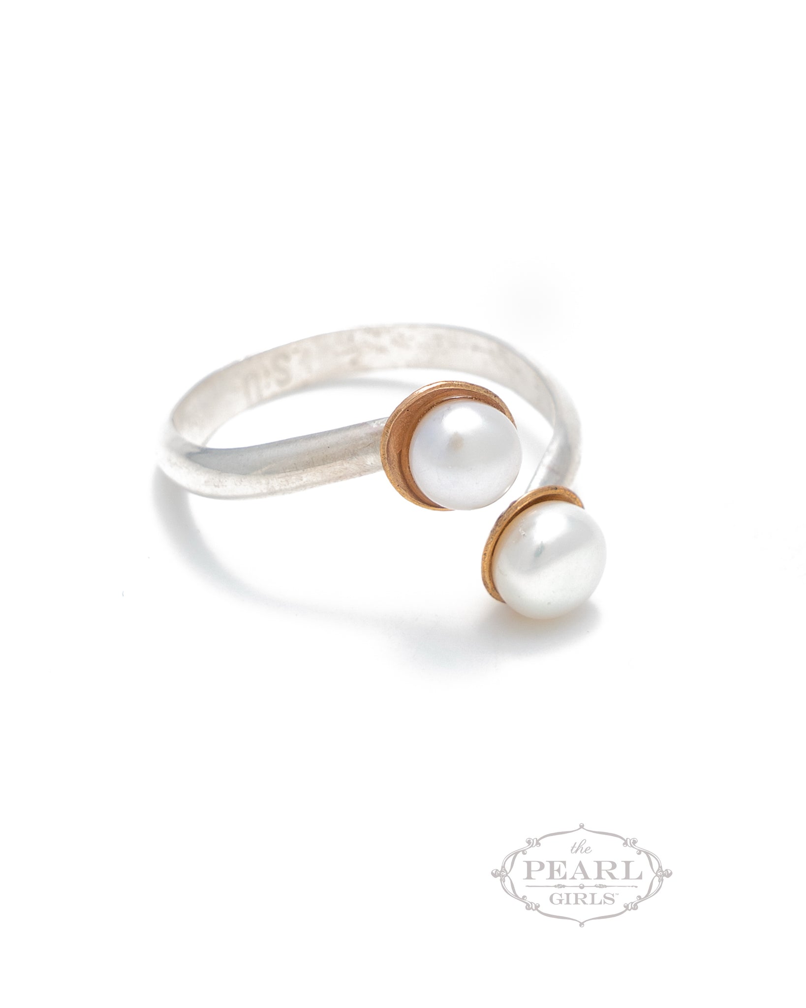twin pearl rings - one beautiful ring - the pearl girls